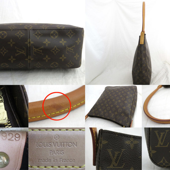 LOUIS VUITTON Bag Monogram Looping MM Brown x Gold Hardware Canvas Shoulder One - Picture 5 of 5